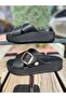 D25Yt-1285 Daily Genuine Leather Cushion Sole Women's Slippers - 7