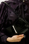 Patent Leather Buckle Shoulder Bag Black - 4