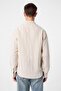 Stone Striped and Textured Men's Shirt - 4