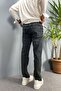 Navy Blue Vintage Narrow Leg Jeans - 3