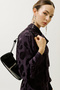 Patent Leather Buckle Shoulder Bag Black - 2