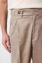 Beige Italian Cut High Waist Men's Trousers - 3