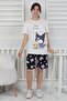 I Love Kuromi Printed Short Sleeve Shorts Pajamas Set - 5