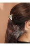 Semicircle Metal Buckle Letter D Luxury Crystal Stone Gold Color Hair Clip Sat-108 - 7