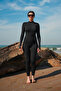 Women's Zippered Long Jumpsuit Sea/Pool Tie-Dye Swimsuit - 6