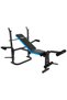 Adjustable Multi-Function Home Gym Training Bench with Leg Attachments