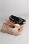 Seç B1001 Genuine Leather Women Sandals Black - 6