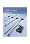 Retractable Data Cable Type-C to Type-C, 100W, 1m, Basues, Free2Draw Mini, Black - 4