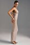 Nude Crystal Cut-Out Maxi Dress - 3