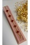 Adjustable Burgundy Clover Leaf Steel Bracelet - 2