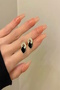 Women's Earrings Special Series Imported Minimal Design Zircon Stone Black Earrings - 3