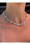 Turquoise and White Coral Stone Heart Detailed Women's Necklace - 2