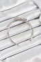 Brass Silver Color Heart Zircon Stone Women's Bracelet Tj-Bb7065 - 2