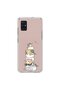 Samsung Galaxy A51 Compatible Transparent Case with Kedişler 1 Design
