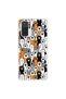 Xiaomi Redmi Note 10 Compatible Transparent Case with Kedişler 3 Design