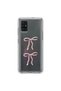 Samsung Galaxy A71 Compatible Transparent Case with Ribbon 1 Design