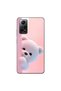Xiaomi Redmi Note 12 Pro Compatible Transparent Case 1 with Plush Teddy Bear Design