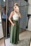 Long Poplin Skirt with Pockets and Elastic Waist - 5