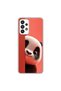 Samsung Galaxy A73 Compatible Transparent Case 4 with Plush Panda Design