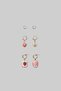 Multi Charml Ring Earring Set