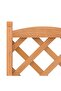 Planter with Trellis and Wheels Brown Solid Wood Fir - 6