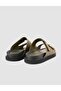 شبشب رجالي من الجلد الطبيعي بنسبة 100% فيلكرو كاكي - 3