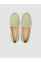 Monamae 100% Genuine Leather Green Suede Women's Loafer - 4