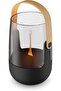 Swiss Design Stadler Form Sophie Little Aroma Diffuser: Bamboo, 7H Battery, Flame Effect, Black