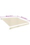 Awning Top Sunshade Canvas Cream 3 x 2.5 m (Frame Not Included) - 3