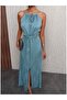Mint Tie-Detail Waist Slit Dress - 3