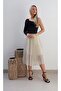 Sophie Pleat Shimmer Skirt - 2