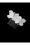 Floral Minimal Hairpin, Handmade Porcelain Flower Hairpin, Bridal Hairpin