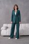 Stone Embroidered Women's Suit Dark Green