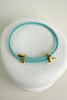 Green Knitted Rope Steel Plate Detail Adjustable Bracelet - 2