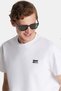 Relax Fit Relaxed Fit Cotton Front and Back Print and Embroidery Detail Crew Neck White Men's T-Shirt