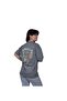 Sooner or Later Written Tulip Design Printed Oversize Smoked T-Shirt - 2