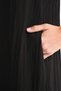 4700 Women's V-Neck Front Pleated Dress Black - 6