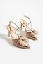 Women's Genuine Leather Evening Dress Shoes Mink Patent Leather - 3