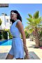 Blue Tie-Dye Blouse Shorts Muslin Set - 5