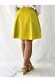 Oil Green Six-Piece Woven A-Line Skirt - 6
