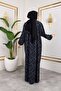 Stylish and Comfortable Robe Plus Size Viscose Mother Dress Gray - 5