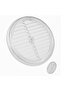 2 Pieces Natural Gas Compatible Glass Grille - Transparent Ventilation Cover Providing Air Flow - 2