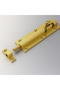 Metal Deadbolt Deadbolt Lock Screw Door Window Interior Exterior Cabinet Lock Deadbolt Safety Latch Brass Color - 4