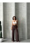Wide Leg Draped Summer Pants with Waist Tie and Waist Elastic Misspnt2659 - 2