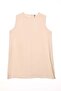 Beige-Basic Zero Sleeve Undershirt Tunic - 6