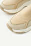 Sora Women's Scuba Fabric Sneaker Beige - 4