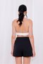 Women's Black Double Slit Shorts Skirt - 5