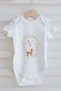 3-Piece Baby Body - Little Deer Series - Letter V - 2