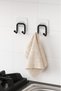 Strong Adhesive 2 Pieces Double Hook Bathroom Kitchen Hanger Metal Hanger Wall Hanger Organizer - 3