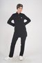 Black Color Sakura Model Hijab Doctor Nurse Scrubs Uniform Set - 8